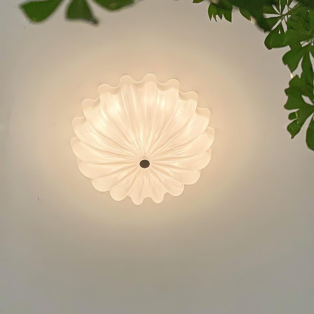 Murano Fluted Glass Flush Mount