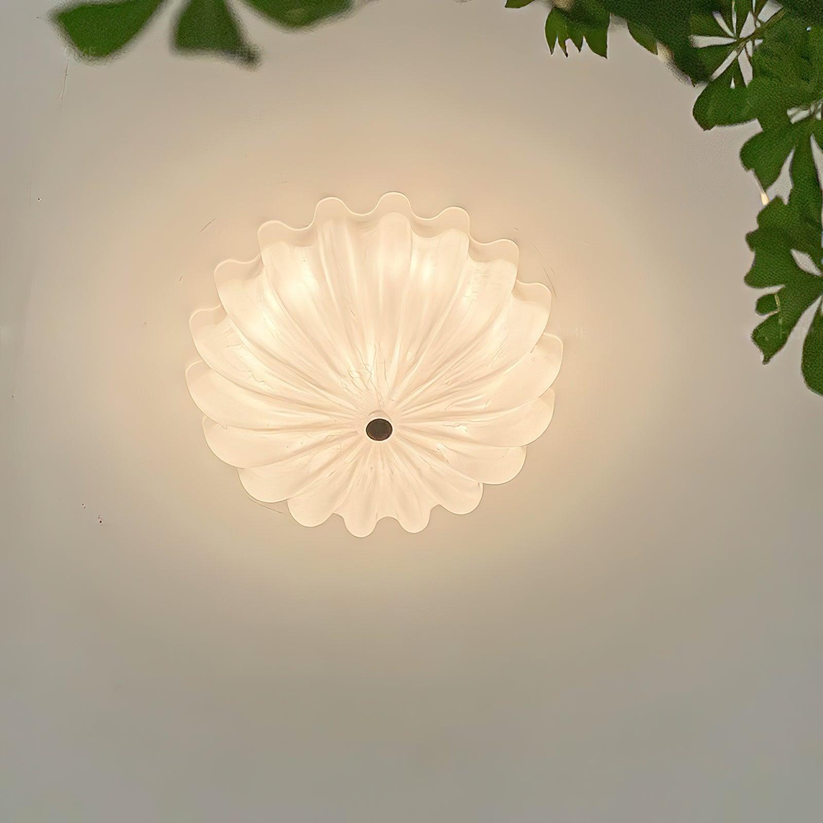 Murano Fluted Glass Flush Mount