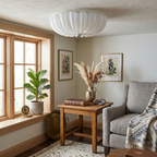 Murano Fluted Glass Flush Mount