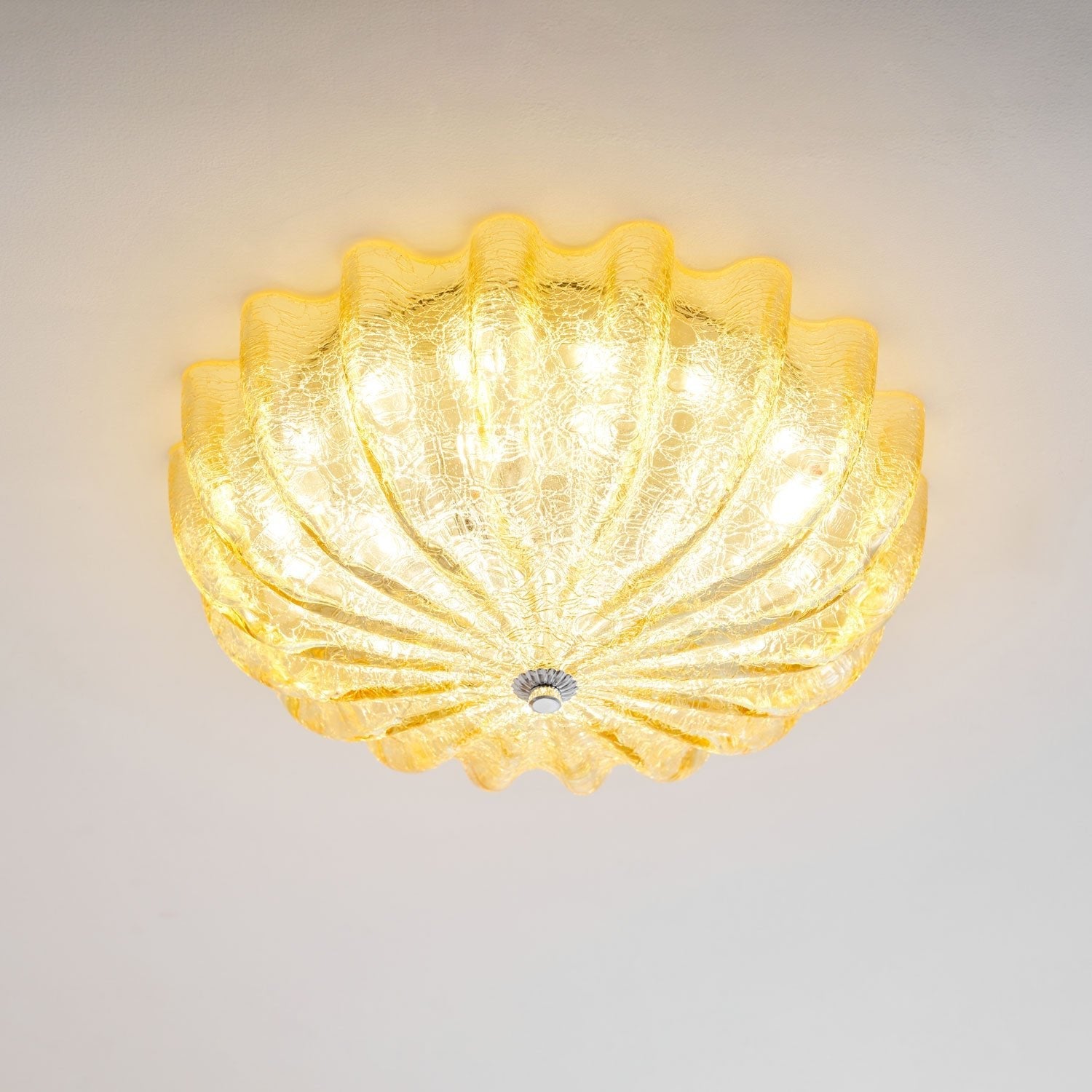 Murano Fluted Glass Flush Mount