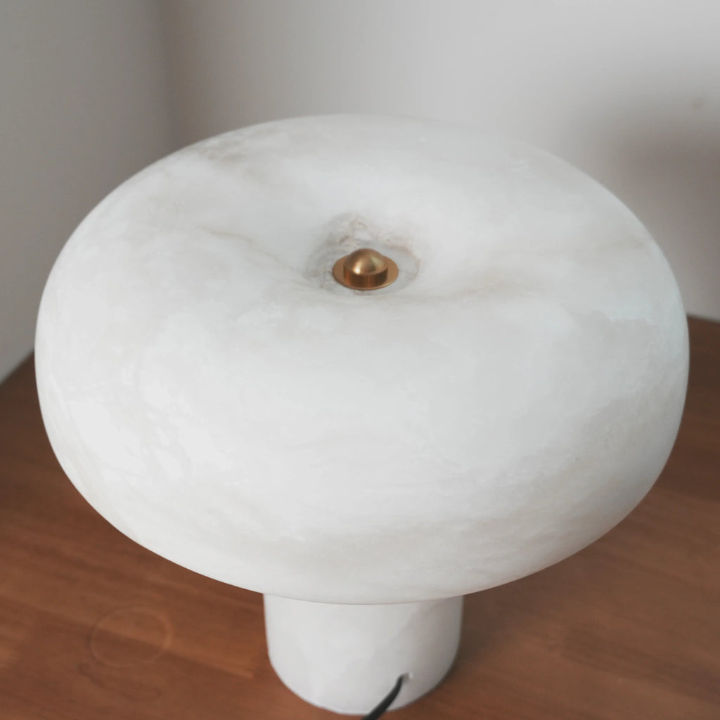 Mushroom Type Alabaster Table Lamp