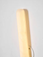Close Up View of Cylindrical Alabaster Stone Texture and Glowing Edge