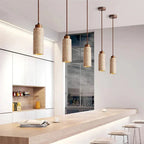Natural Travertine Pendant Light