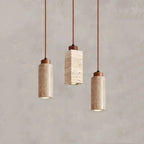Natural Travertine Pendant Light