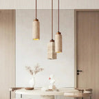 Natural Travertine Pendant Light