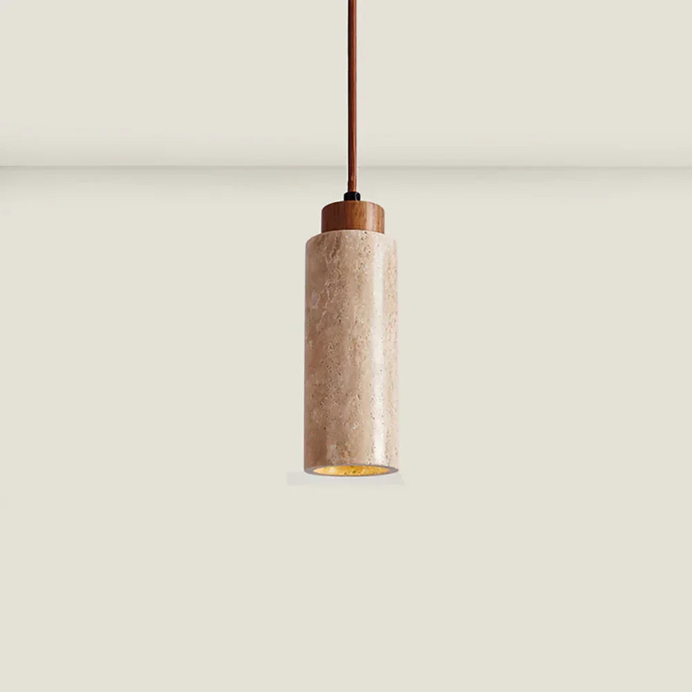 Natural Travertine Pendant Light