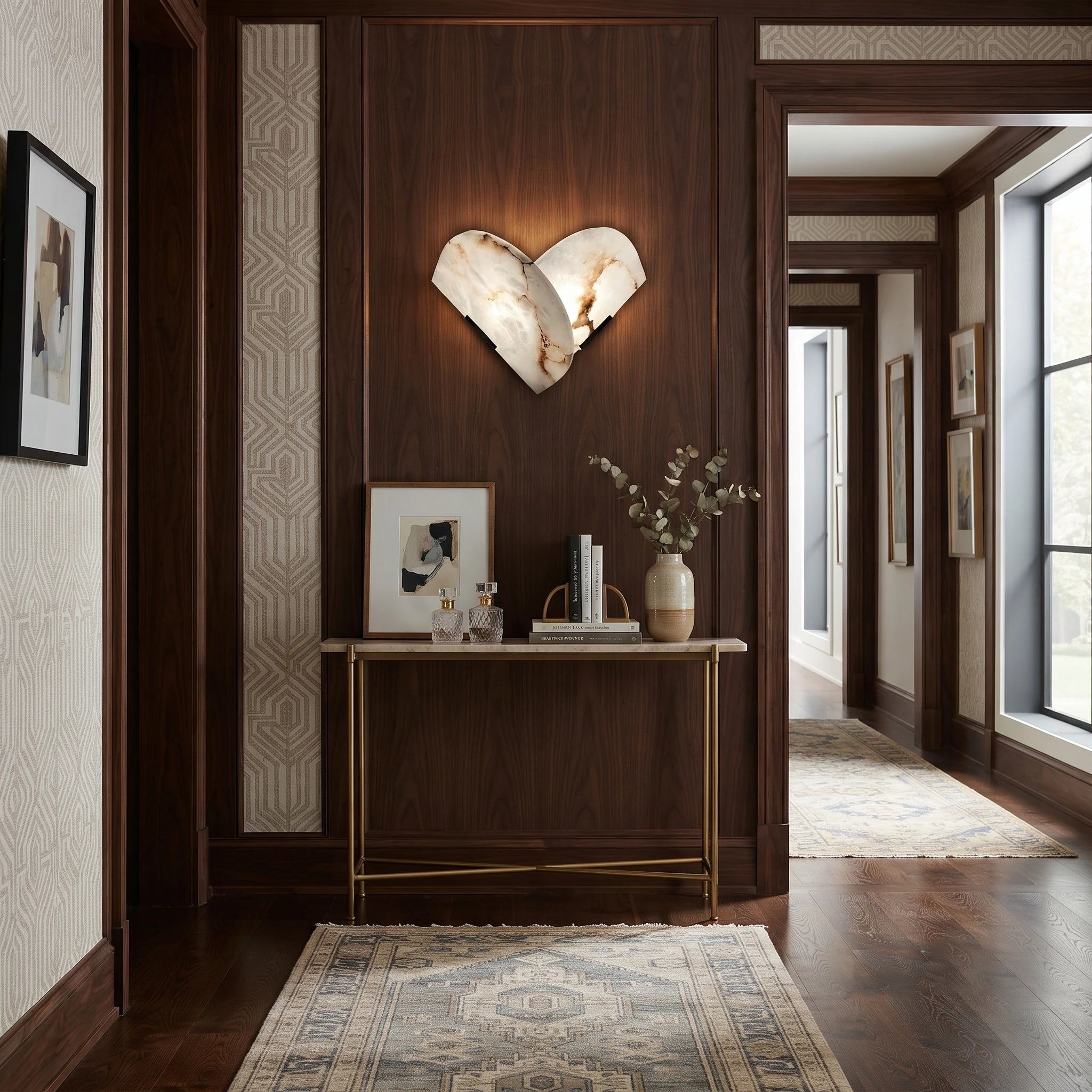 Natural Stone Layered Wall Lamp