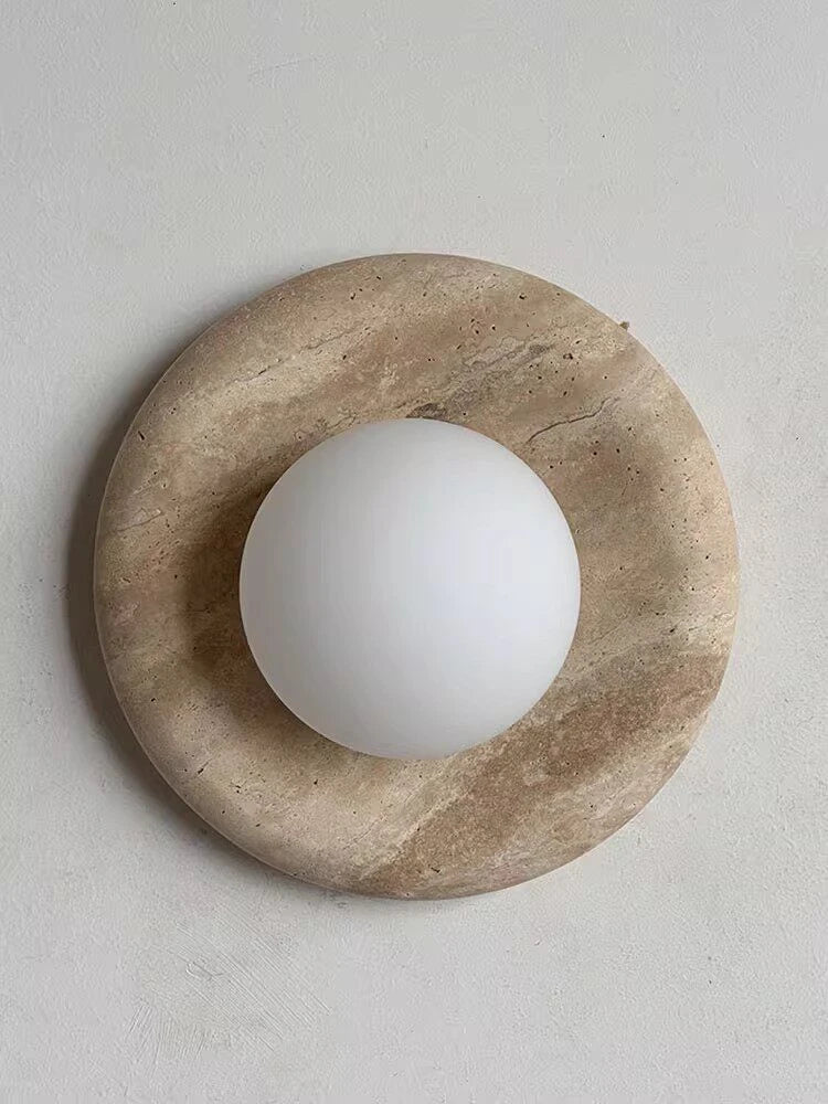 Applique ronde de la série Stone