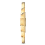 Modern Tiered Natural Alabaster Wall Sconce on White Background