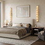 Natural Veined Alabaster Wall Light