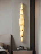 Natural Veined Alabaster Wall Light