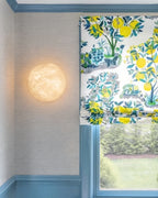 Modern Oval Alabaster Wall Sconce in Colorful Interior Setting