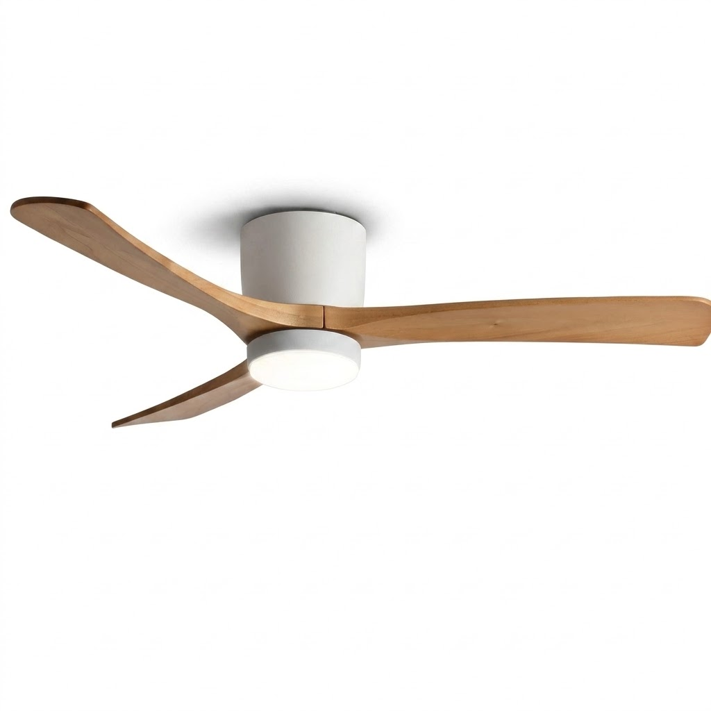 Nordic Wooden Ceiling Fan Light