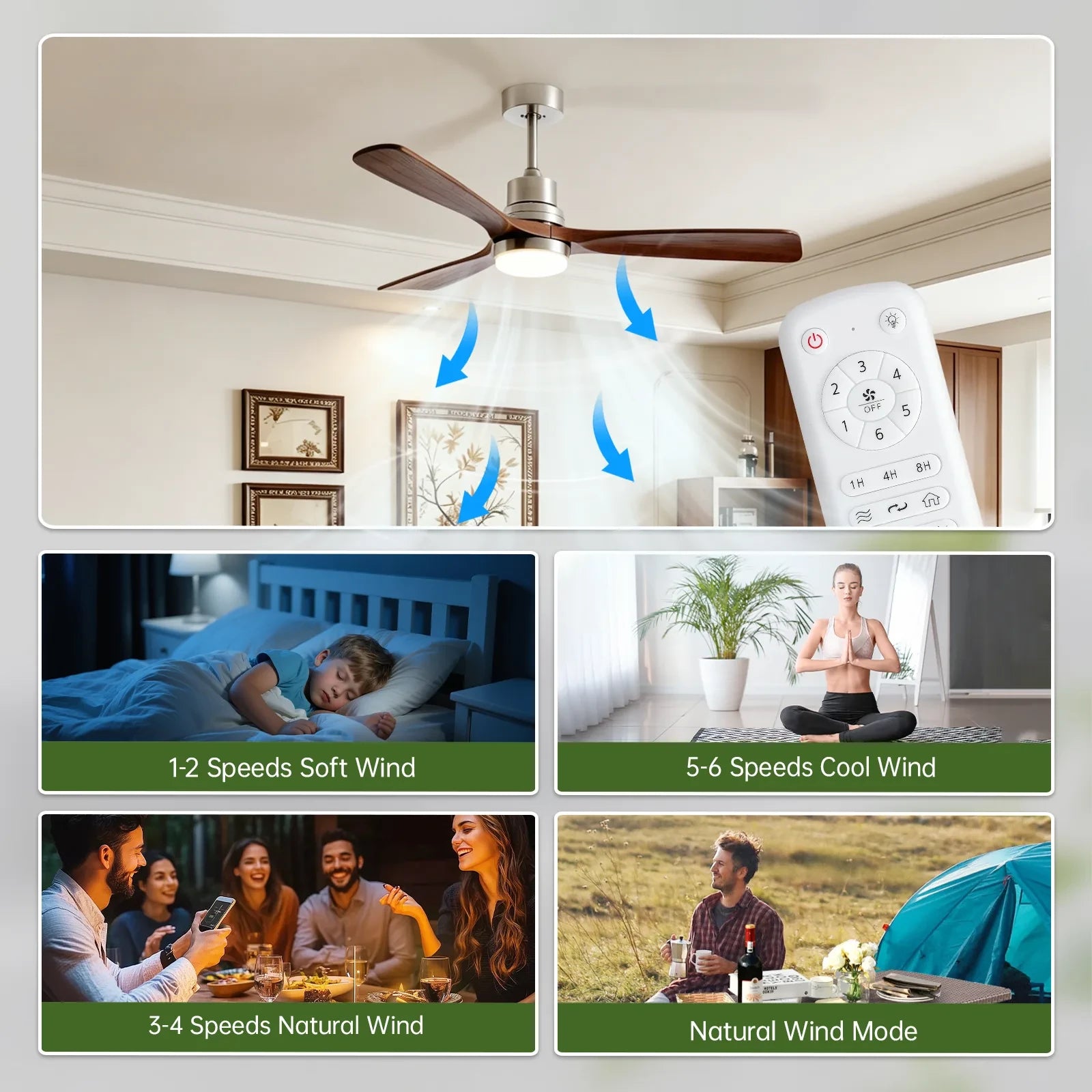 Nordic Tri-Blade Ceiling Fan