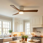 Nordic Wooden Ceiling Fan Light