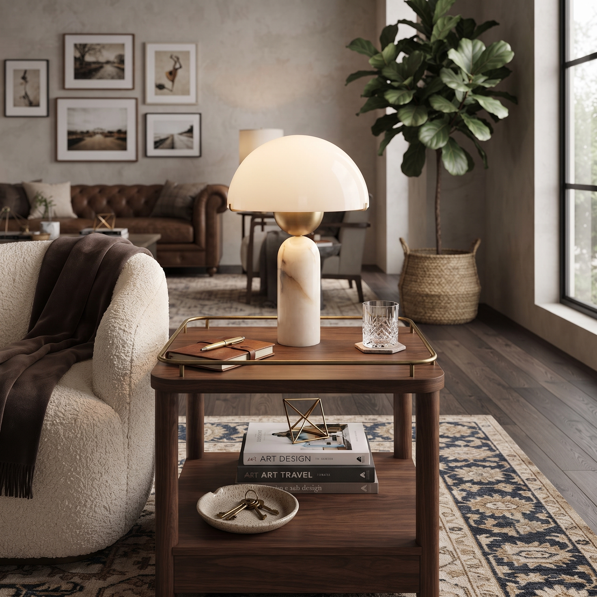 Nova Alabaster Accent Lamp