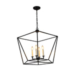 Geometric Cage Candle Chandelier