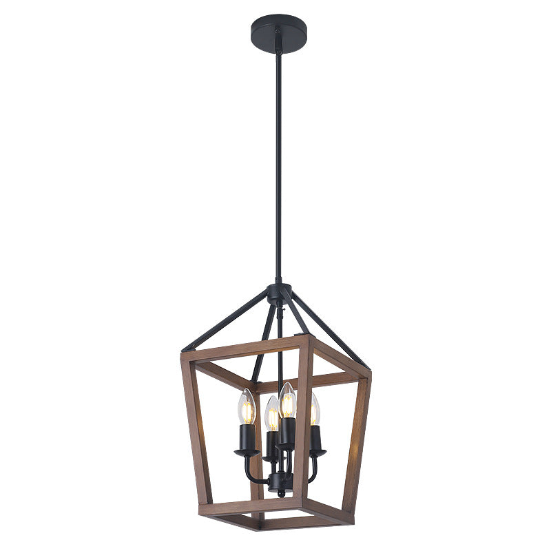 Open Cage Lantern Chandelier
