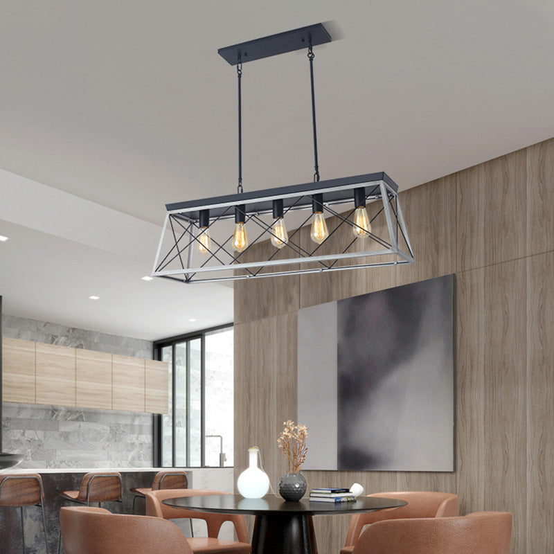 5-Light Linear Island Chandelier