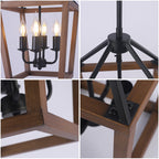 Open Cage Lantern Chandelier