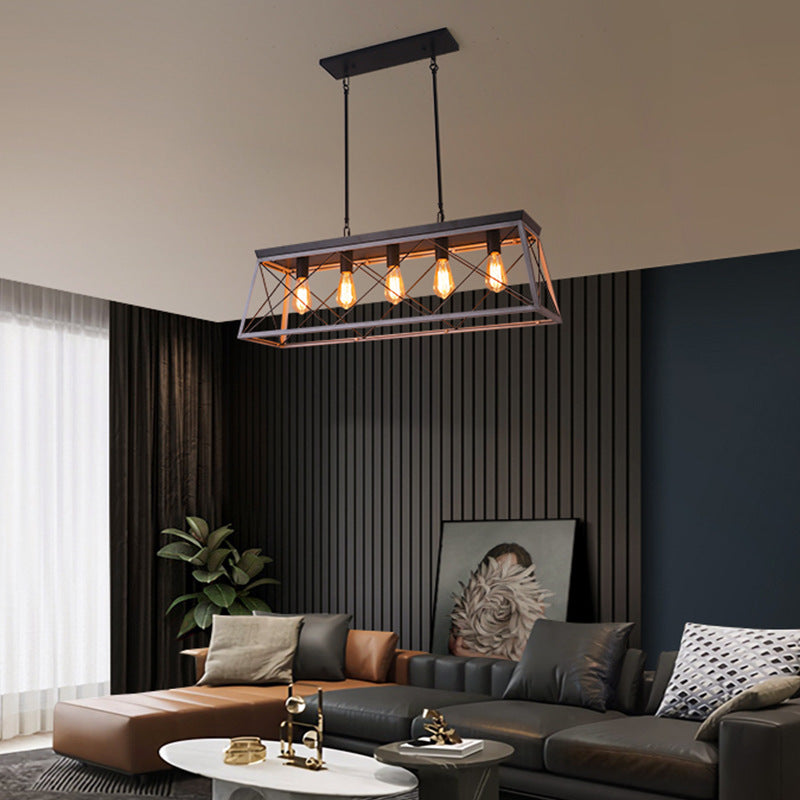 5-Light Linear Island Chandelier