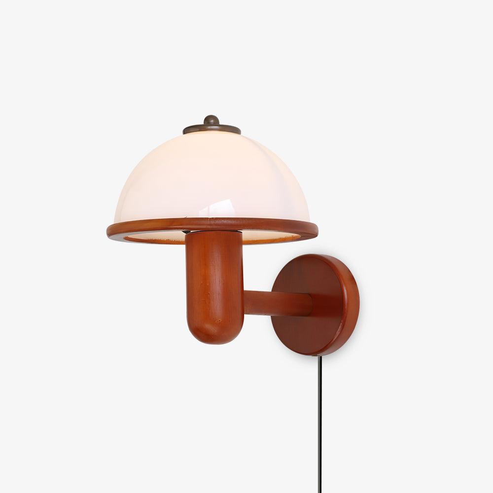 Oak Wood and PC Wall Sconce