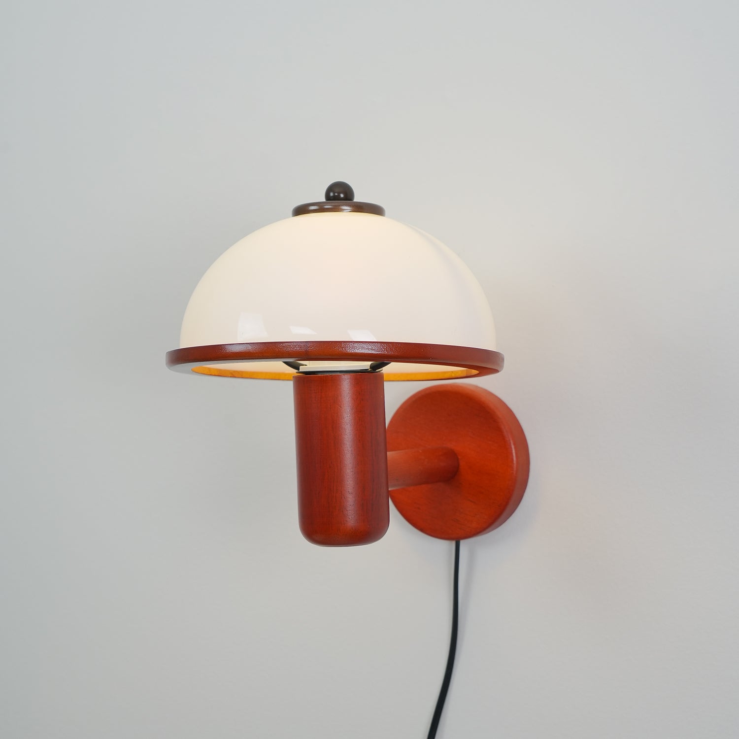 Oak Wood and PC Wall Sconce