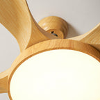 Oak Streamline Ceiling Fan