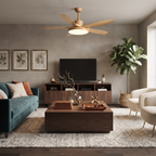 Oak Streamline Ceiling Fan