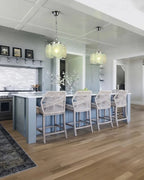 Modern Colorful Disc Pendant Lights Over Kitchen Breakfast Bar
