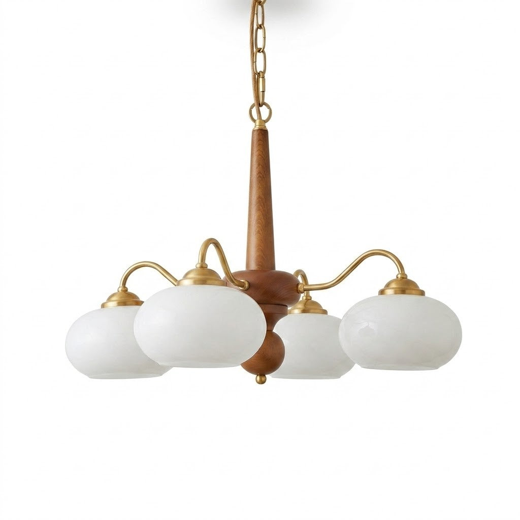 Opal Orb Triad Chandelier