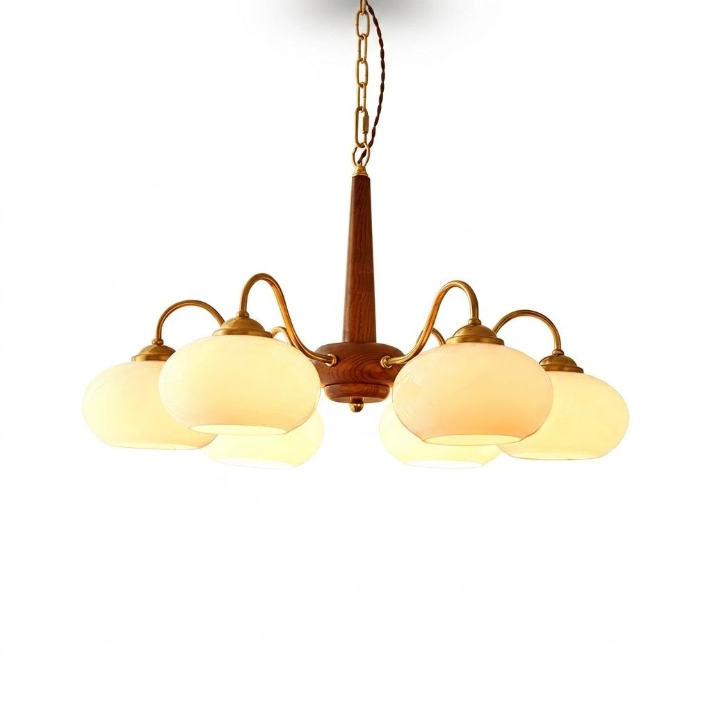Opal Orb Triad Chandelier
