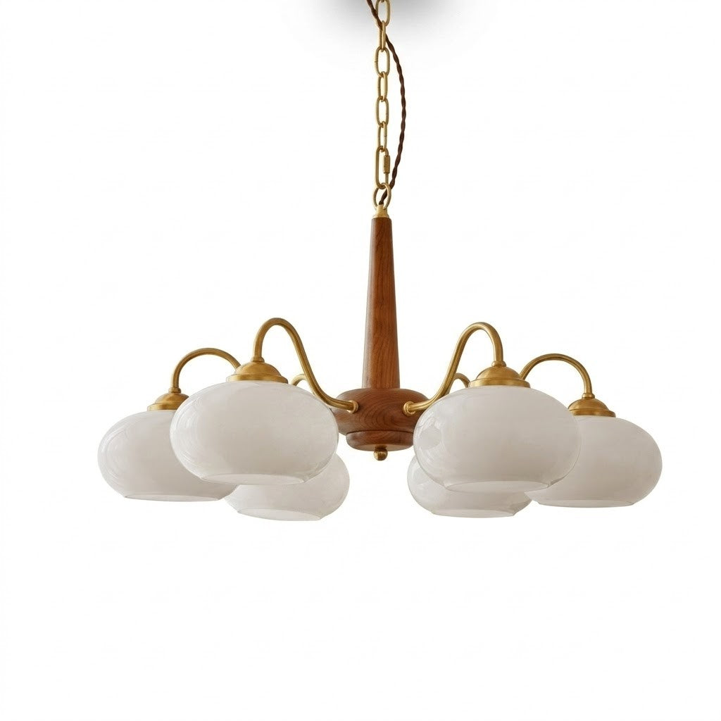 Opal Orb Triad Chandelier