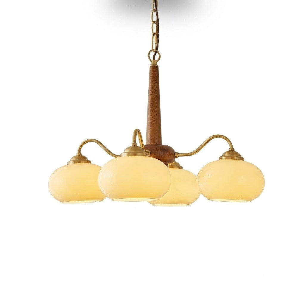 Opal Orb Triad Chandelier