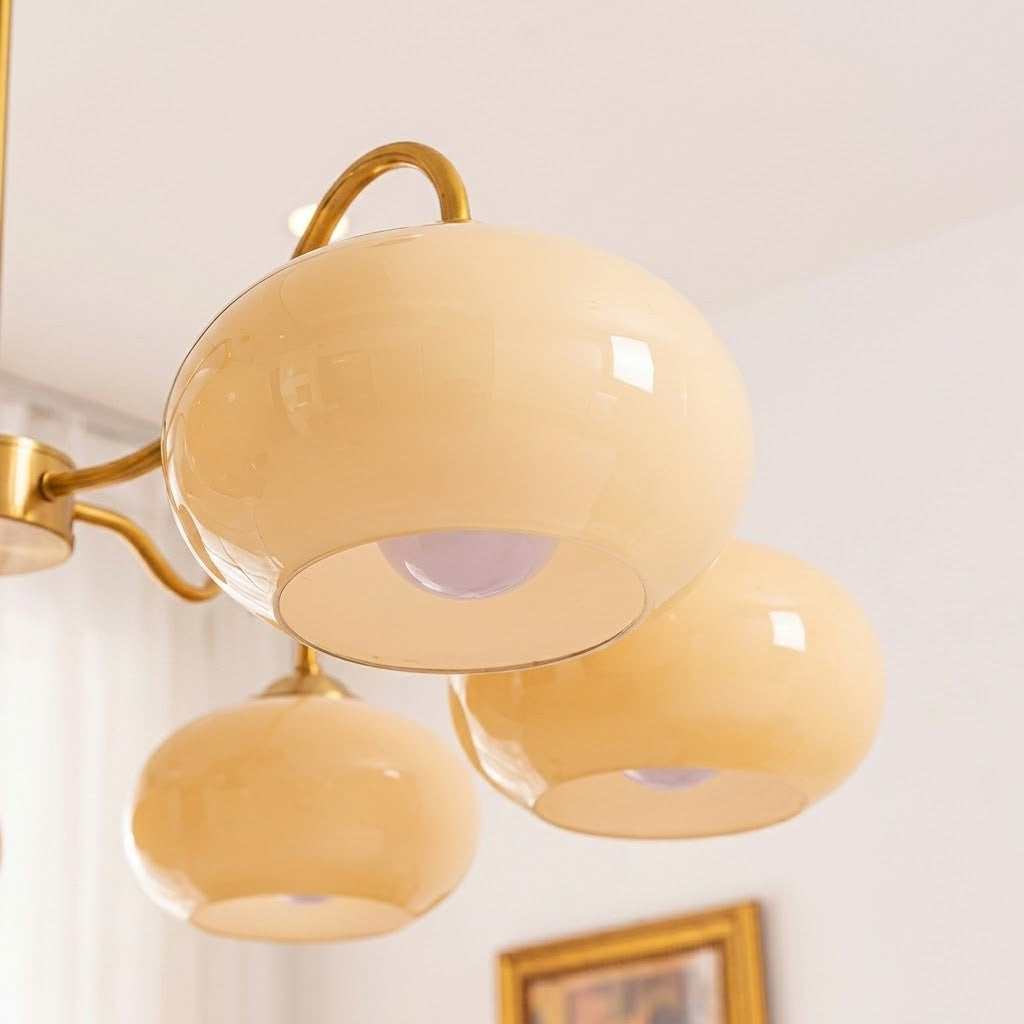 Opal Orb Triad Chandelier