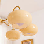 Opal Orb Triad Chandelier