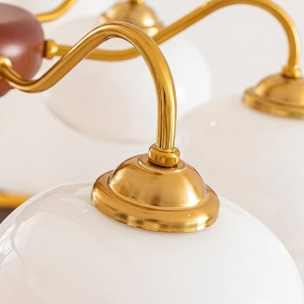 Opal Orb Triad Chandelier