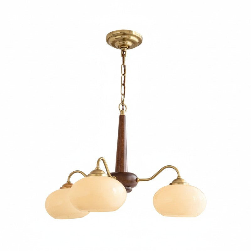 Opal Orb Triad Chandelier