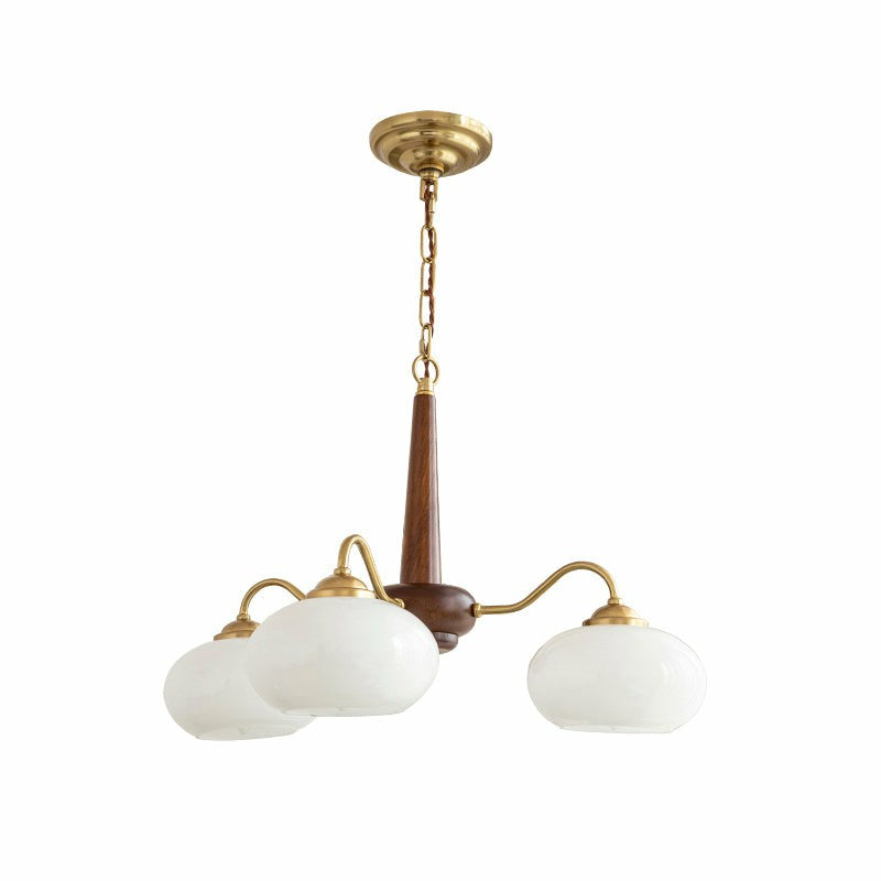 Opal Orb Triad Chandelier