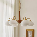 Opal Orb Triad Chandelier