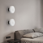 Ora Round Alabaster Sconce
