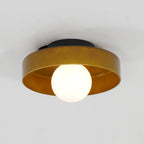 Orange Metal Drum Flush Mount