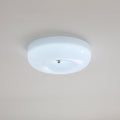 Orange Swirl Glass Flush Mount