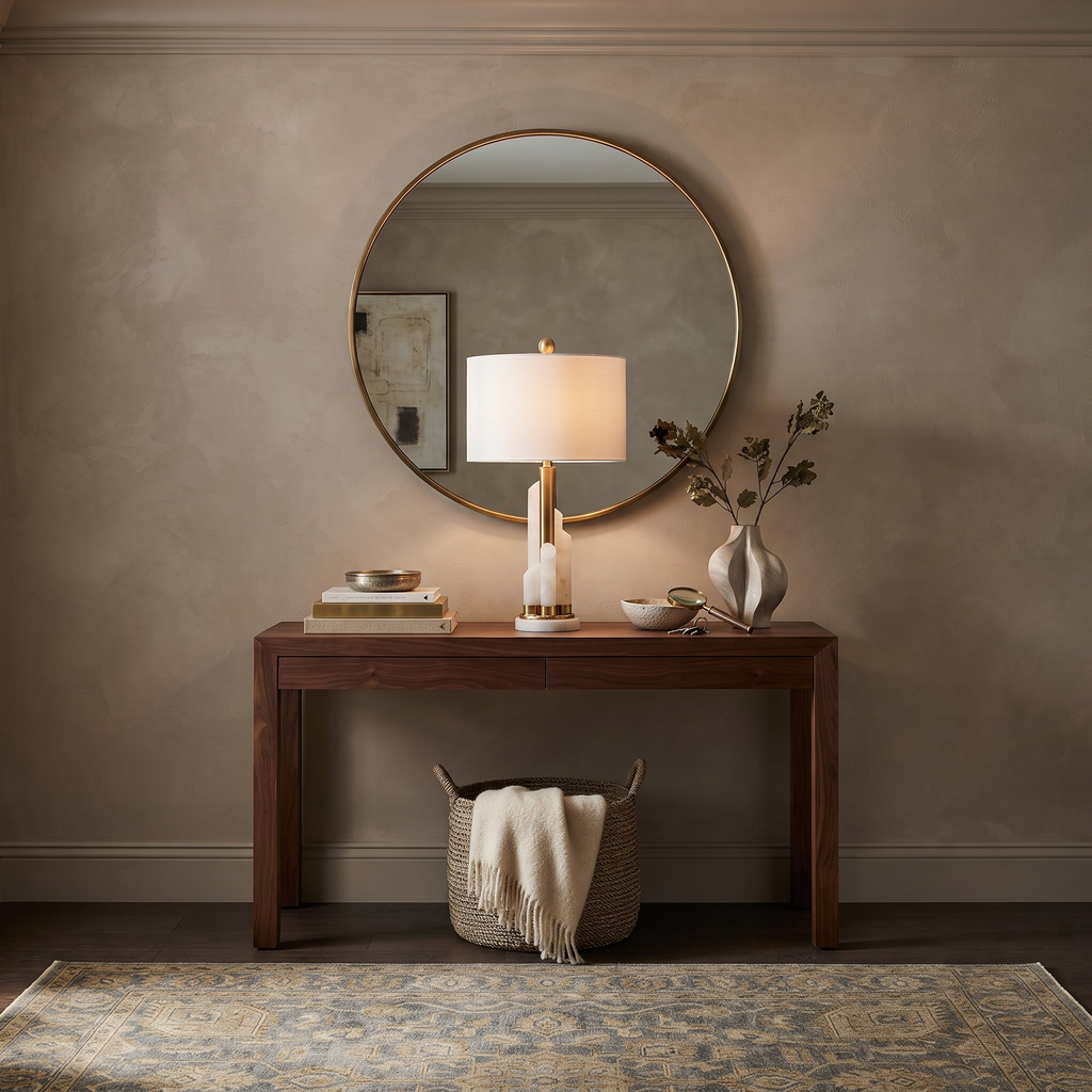 Orbit Alabaster Accent Table Lamp