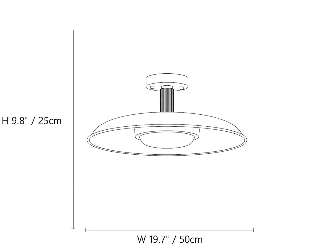 Orbital Dome Ceiling Light