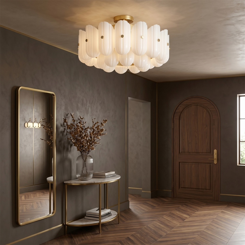 Origami Glass Ceiling Lamp