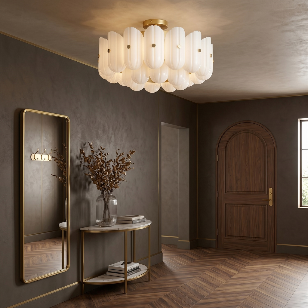 Origami Glass Ceiling Lamp