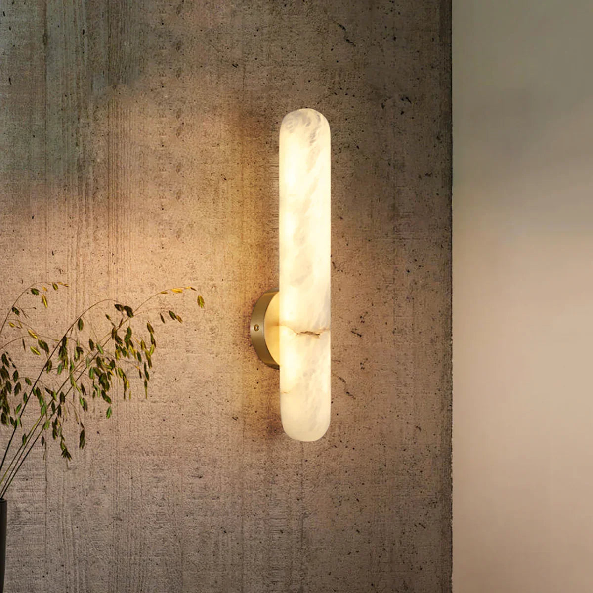 Oval Alunari Alabaster Wall Sconce