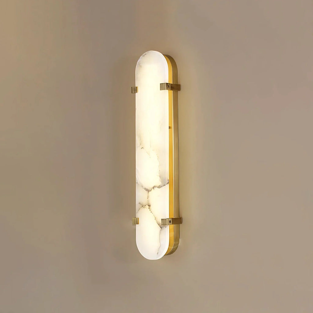 Oval Calla Alabaster Wall Sconce