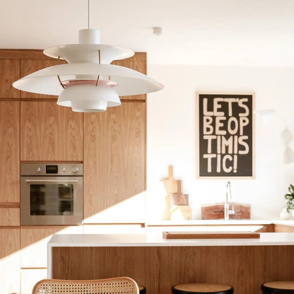 Modern Nordic Pendant Light Over Kitchen Island